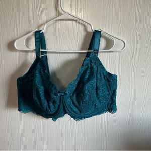 Fox & Royal Teal lace bra